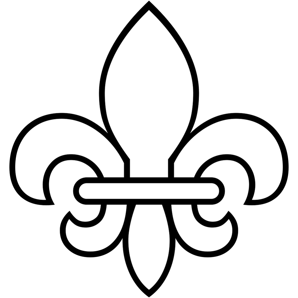 Coloriage Émoji fleur-de-lis à imprimer gratuit - MonColoriage.fr