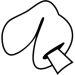 Aperçu du dessin émoji biscuit chinois à imprimer