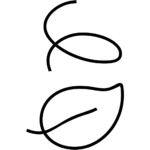 Aperçu du dessin émoji feuille dans le vent à imprimer