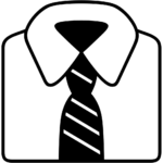 Aperçu du dessin émoji cravate à imprimer