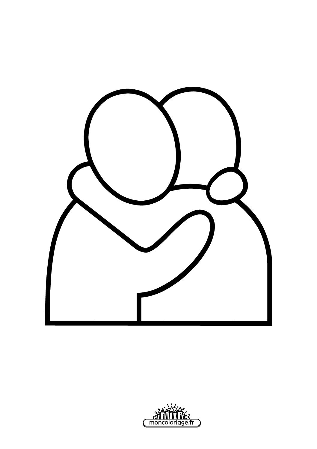 Émoji Personnes S’enlaçant