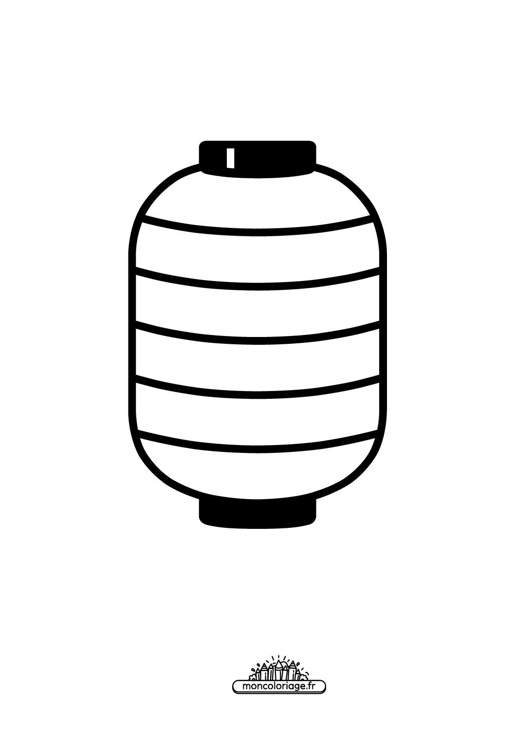 Émoji lanterne en papier rouge