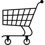 Aperçu du dessin émoji chariot de courses à imprimer