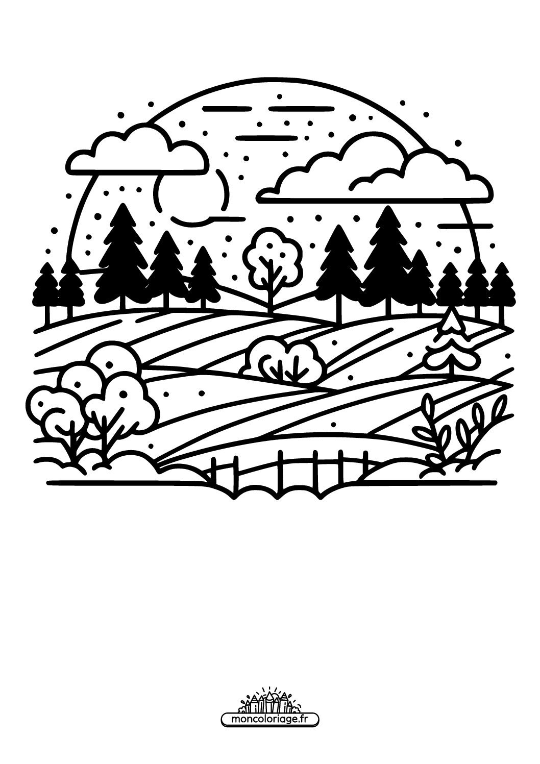 Paysage enneigé