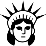 Aperçu du dessin émoji statue de la liberté à imprimer