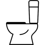 Aperçu du dessin émoji toilettes à imprimer