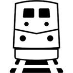 Aperçu du dessin émoji train à imprimer