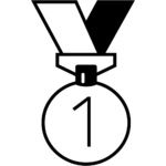 Aperçu du dessin émoji médaille d’or à imprimer