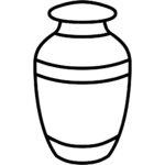Aperçu du dessin émoji urne funéraire à imprimer
