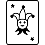 Aperçu du dessin émoji joker à imprimer