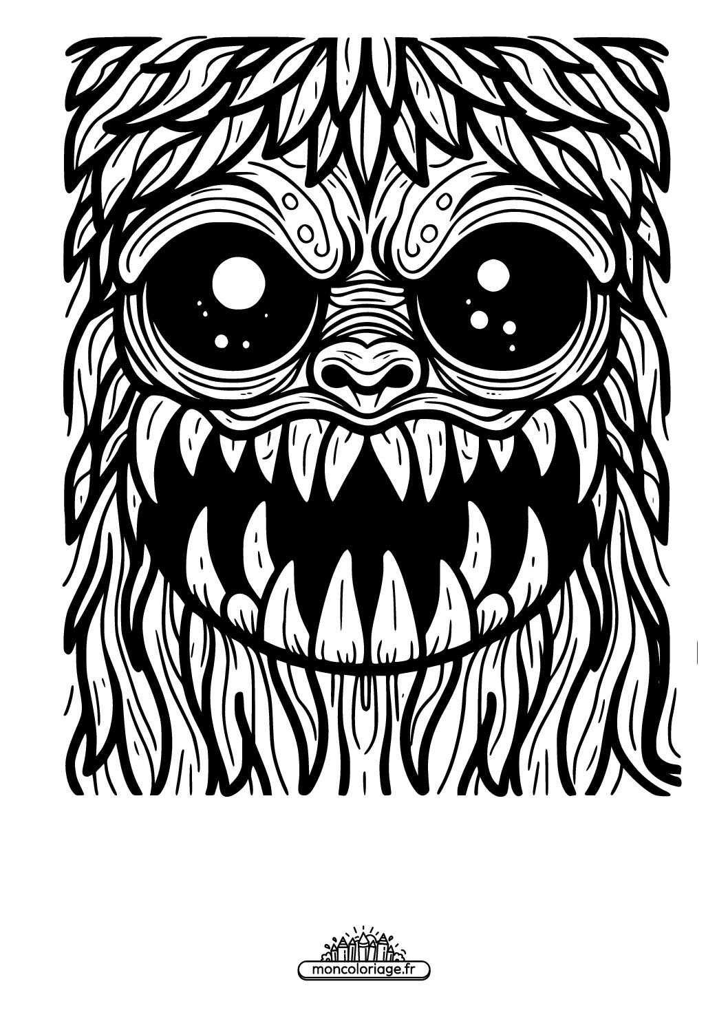 Visage de monstre