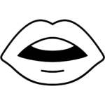 Aperçu du dessin émoji bouche à imprimer