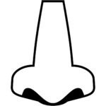 Aperçu du dessin émoji nez à imprimer