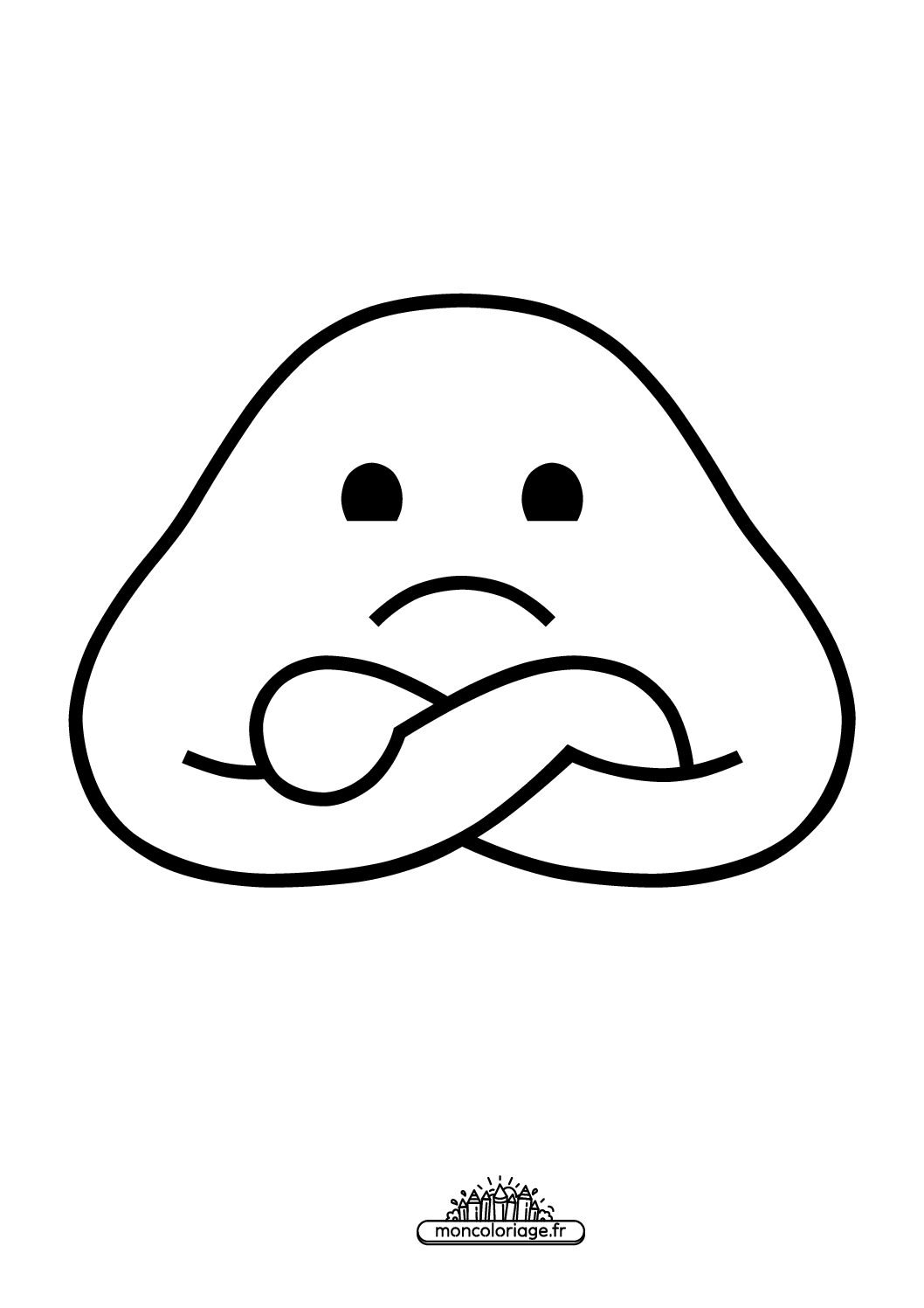Émoji personne boudeuse