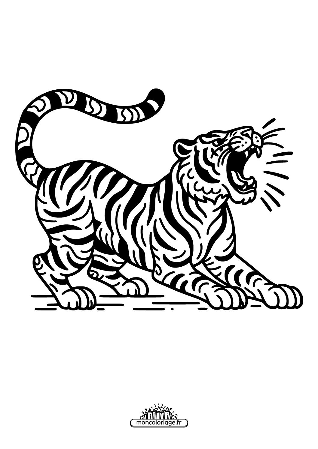 Tigre rugissant