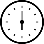 Aperçu du dessin émoji six heures à imprimer