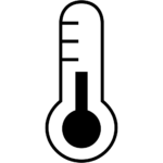 Aperçu du dessin émoji thermomètre à imprimer