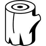 Aperçu du dessin émoji bois à imprimer