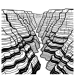 Aperçu du dessin canyon à imprimer