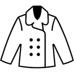 Aperçu du dessin émoji manteau à imprimer