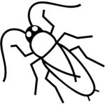 Aperçu du dessin émoji cafard à imprimer