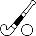 Aperçu du dessin émoji hockey sur gazon à imprimer