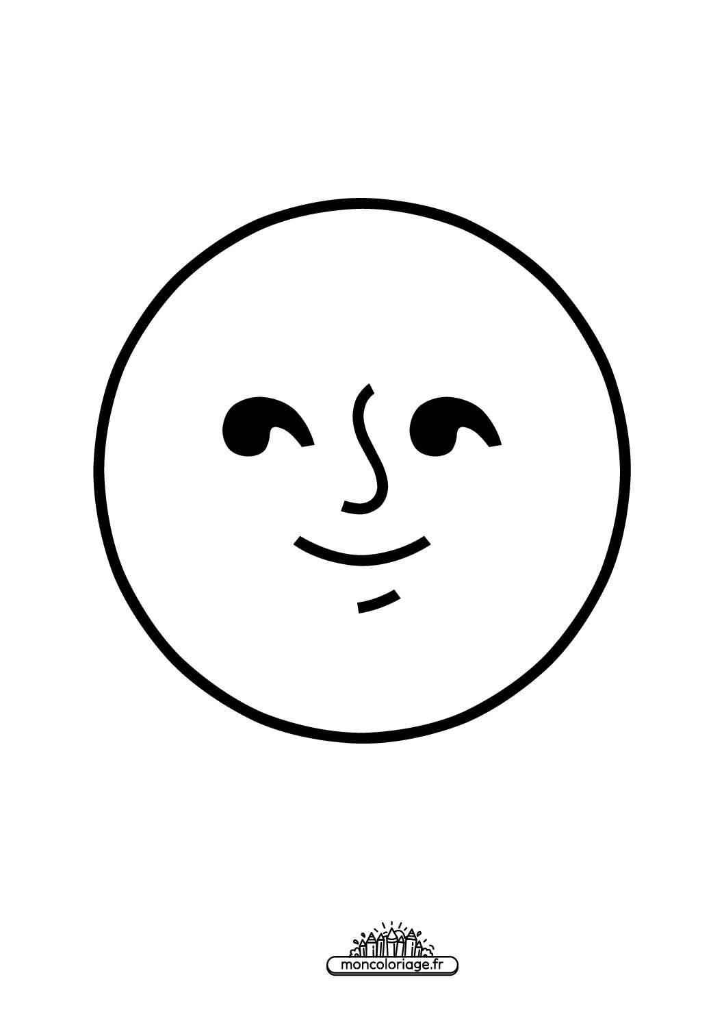 Émoji Visage de Pleine Lune