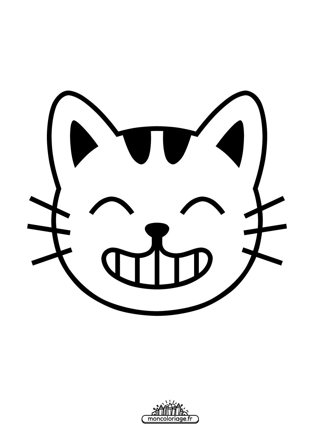 Émoji chat souriant aux yeux rieurs