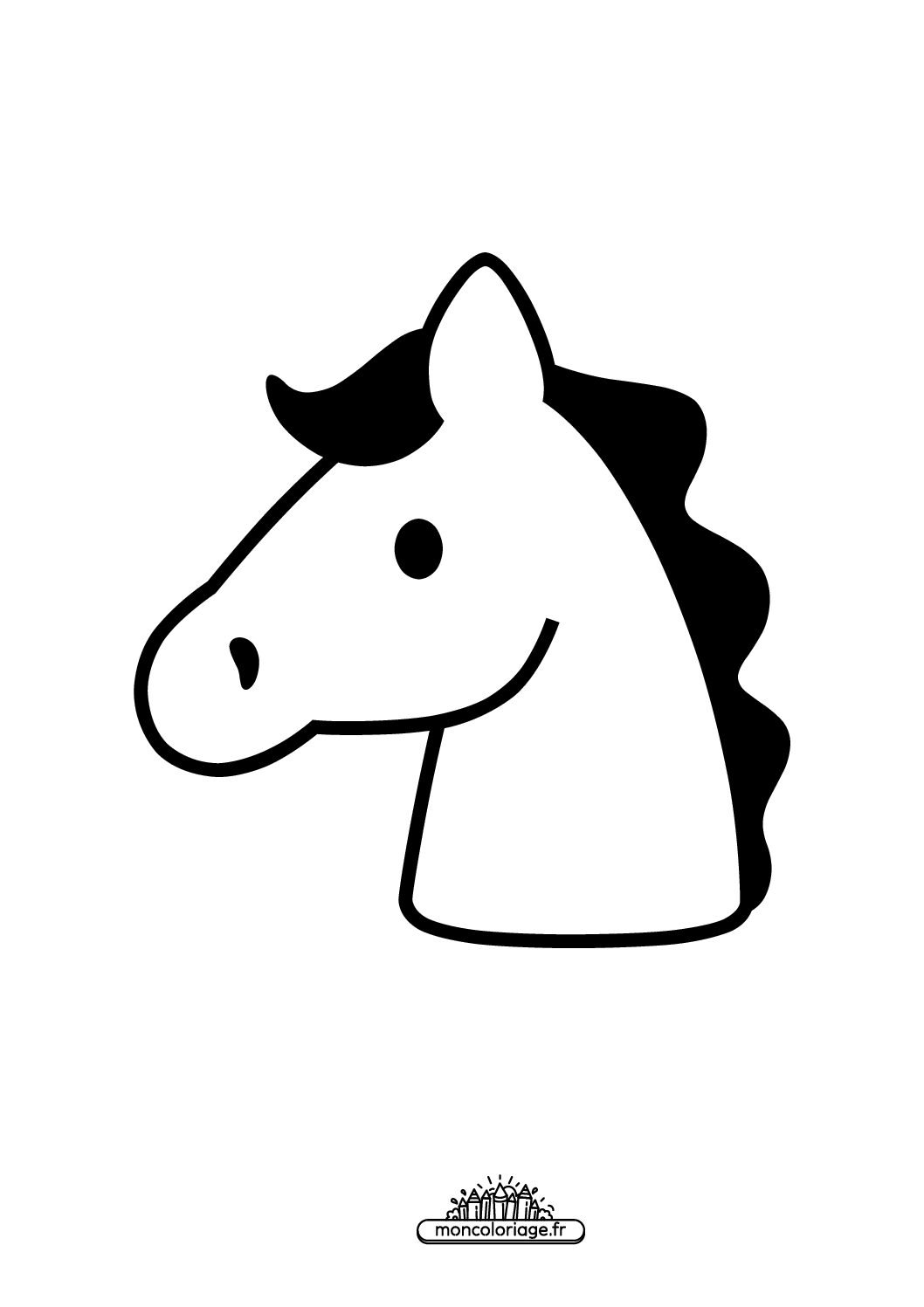 Émoji tête de cheval