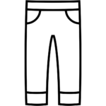 Aperçu du dessin émoji jeans à imprimer
