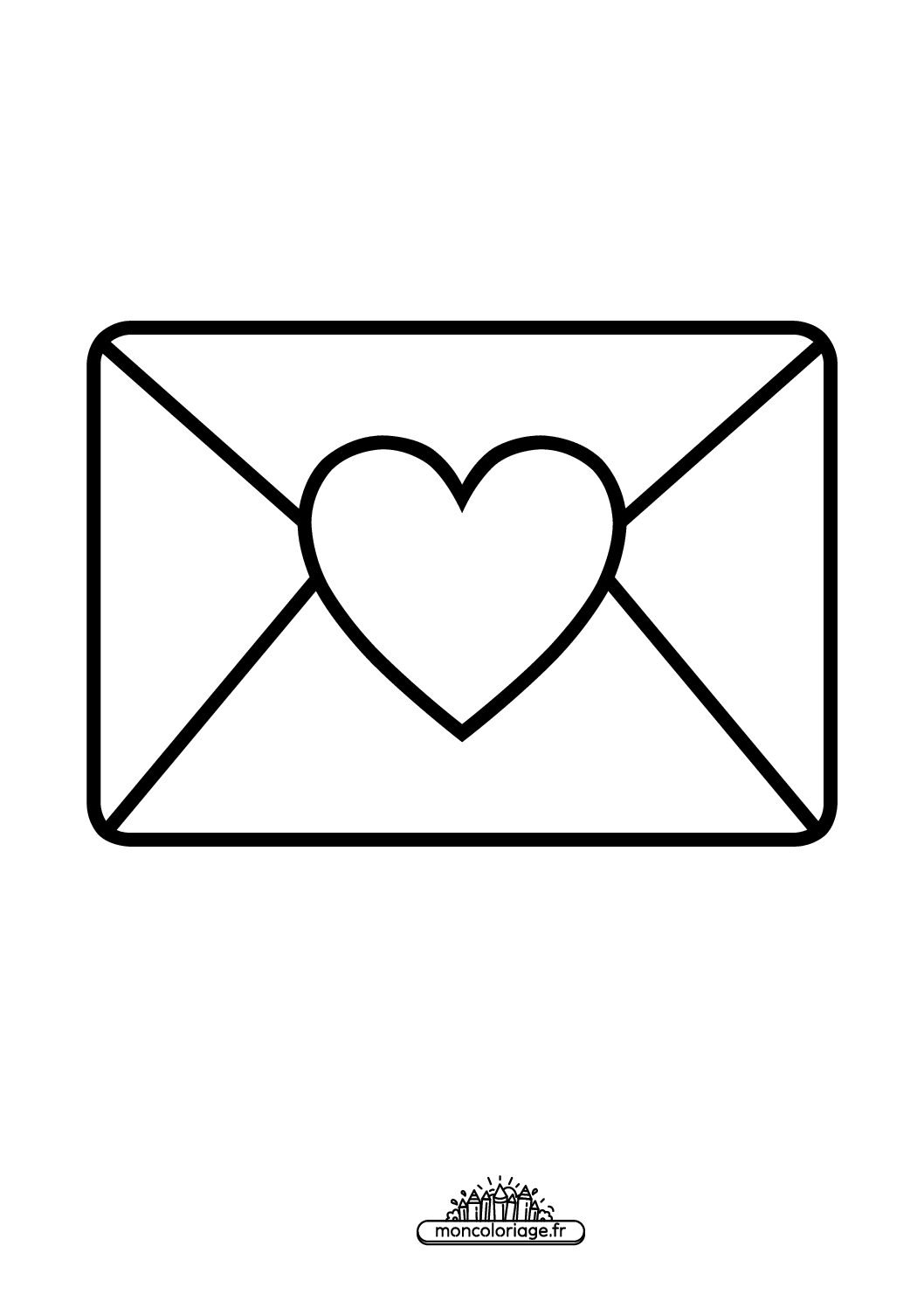 Émoji lettre d’amour