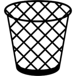 Aperçu du dessin émoji corbeille à imprimer