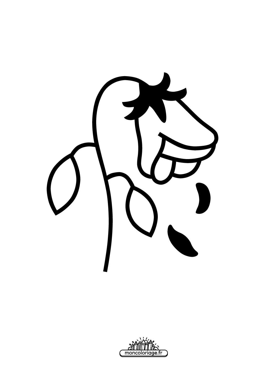 Émoji fleur fanée