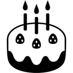 Aperçu du dessin émoji gâteau d’anniversaire à imprimer