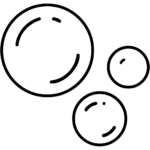 Aperçu du dessin émoji bulles à imprimer