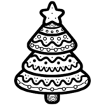 Aperçu du dessin biscuit de noël à imprimer