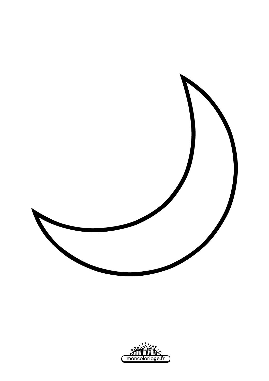 Émoji croissant de lune
