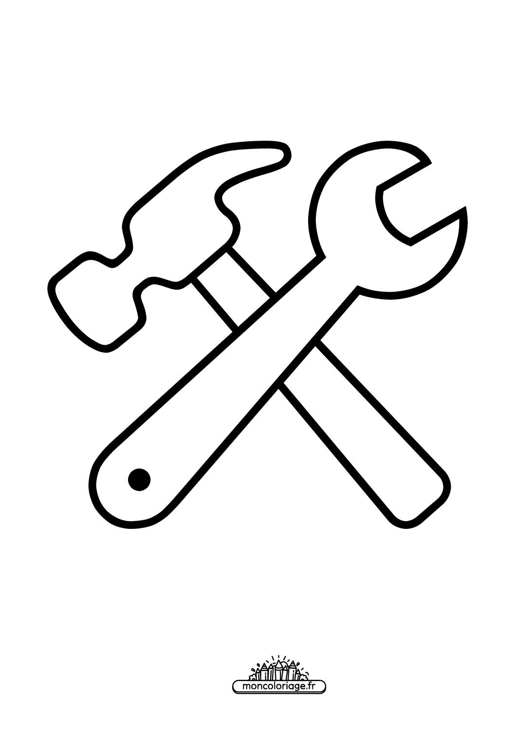 Émoji marteau et clé