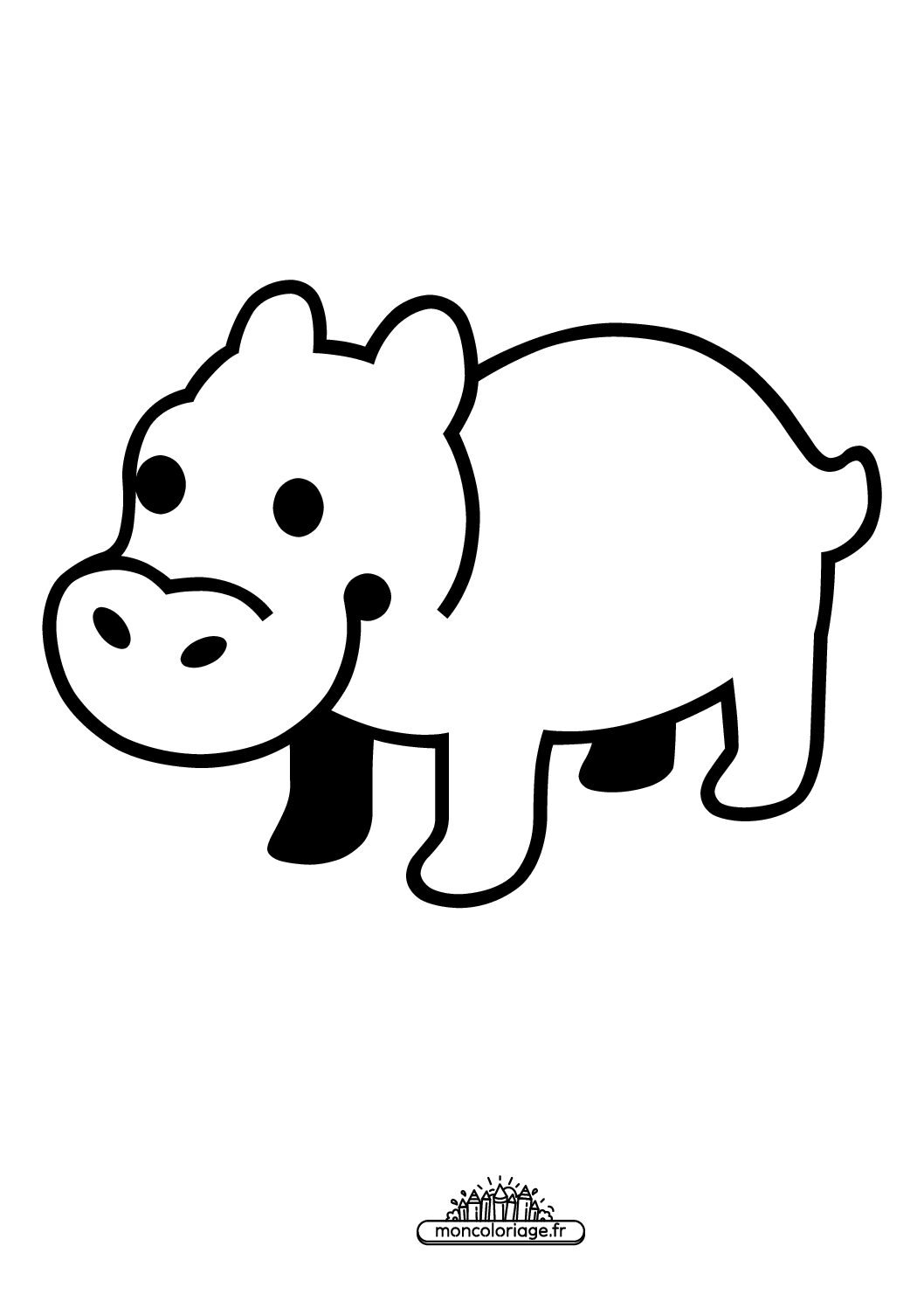 Émoji hippopotame