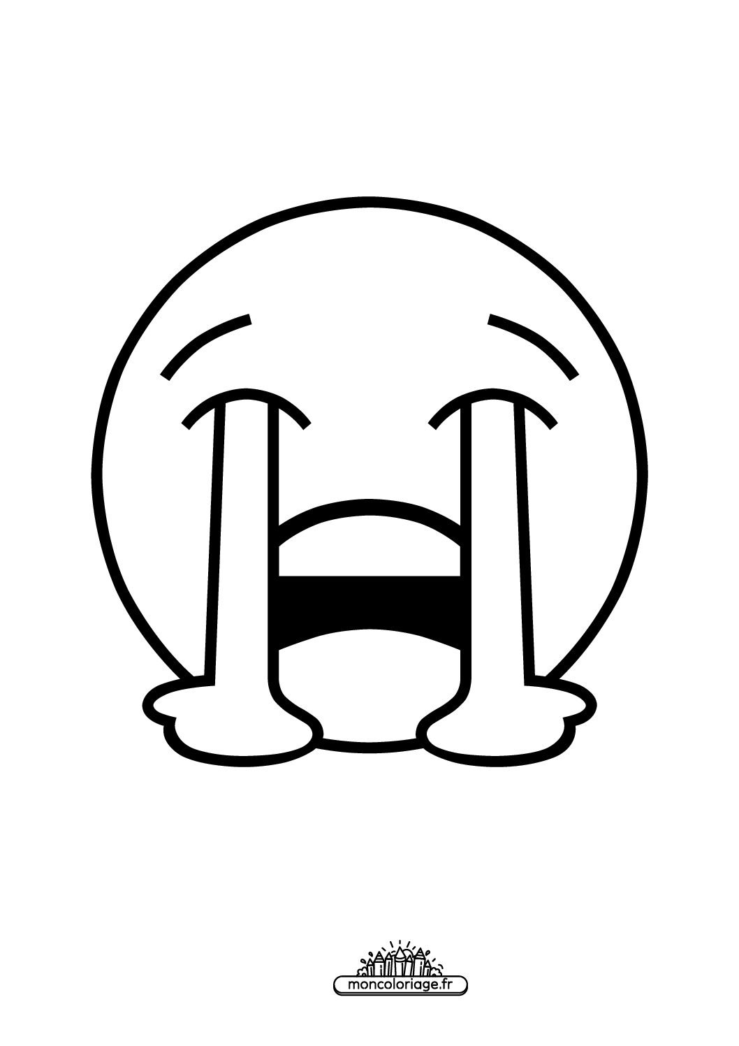 Émoji visage en pleurs