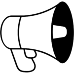 Aperçu du dessin émoji haut-parleur à imprimer