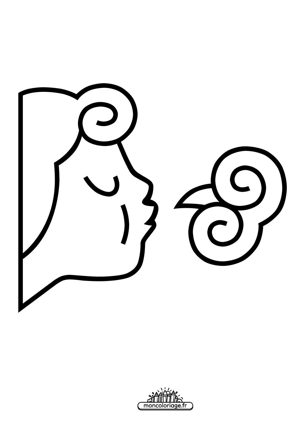 Émoji visage soufflant