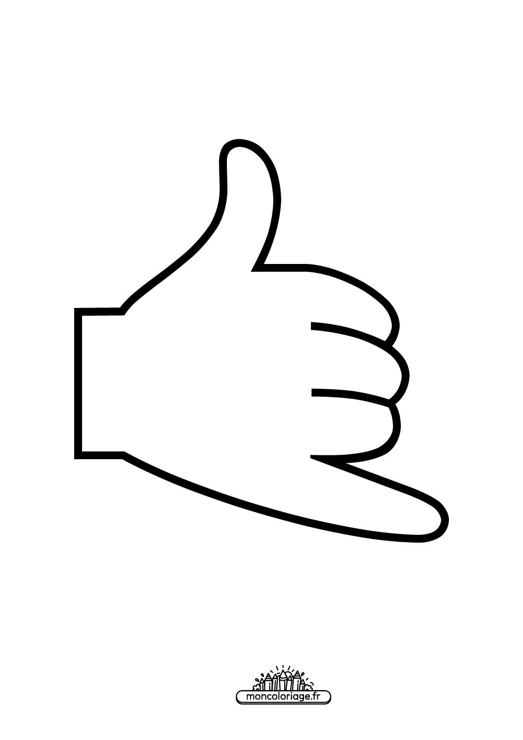 Émoji main appelle-moi